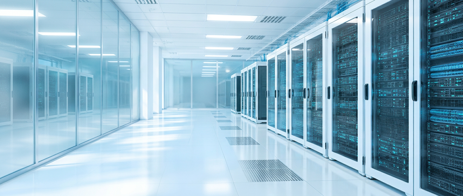 Intérieur d'un datacenter moderne